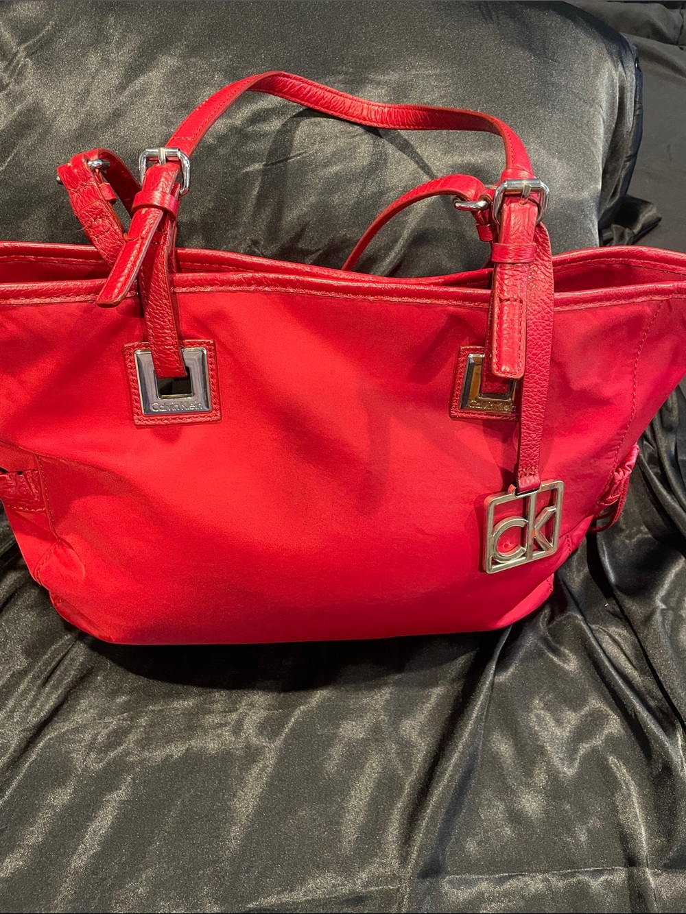 Calvin Klein Red Tote Bag